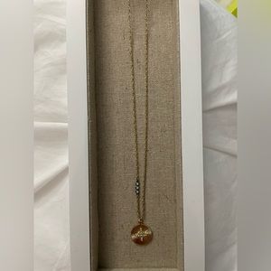 Stella & Dot Gold Medallion Necklace
